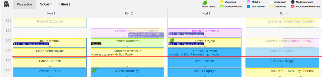 booking calendar